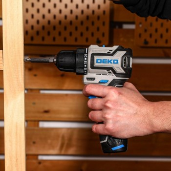 Дрель-шуруповерт аккумуляторная DEKO Loner 12V PRO 085-1011