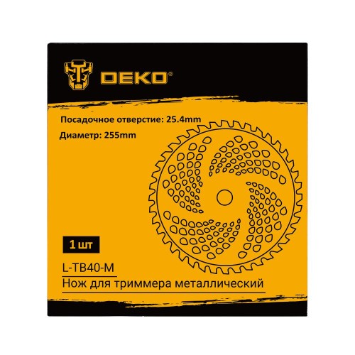 Нож для триммера DEKO L-TB40-M D 255мм