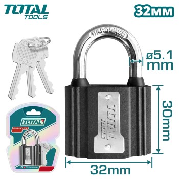 Замок навесной 32мм TOTAL TLK31321