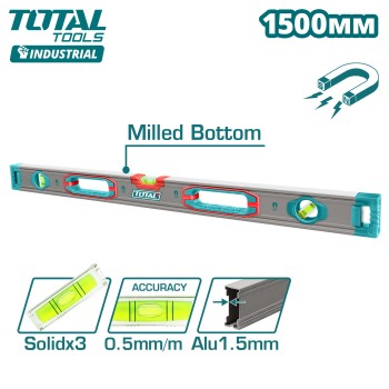 Уровень с магнитами 1500мм TOTAL TMT215028M