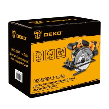 Пила циркулярная аккумуляторная DEKO DKCS20DA