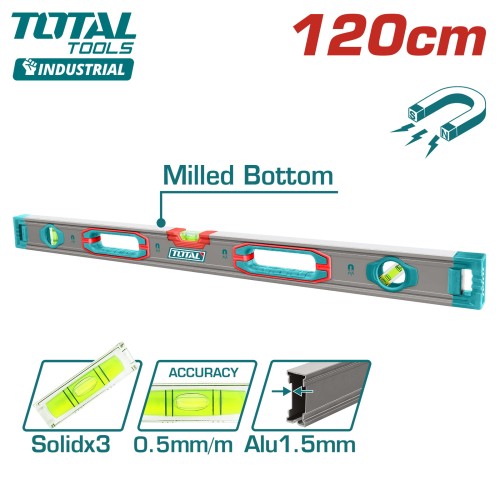 Уровень магнитный 1200 мм TOTAL TMT212028M