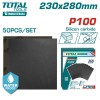 Шлифлисты 230X280 мм P100 TOTAL TAC010016 (50 шт)