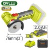 Углошлифмашина мини аккумуляторная 76 мм DYLLU DTLAP573