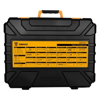 Набор инструментов для дома DEKO DKMT208-1 (208шт.)