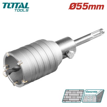 Коронка SDS-plus 55мм TOTAL TAC430551