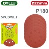 Шлифовальные круги 225мм P180 DYLLU DTZA5158 (5 шт)