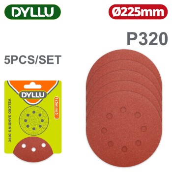 Шлифовальные круги 225мм P320 DYLLU DTZA5162 (5 шт)