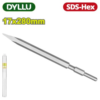 Зубило пиковое SDS-Hex 17x280 мм DYLLU DTGZ1205