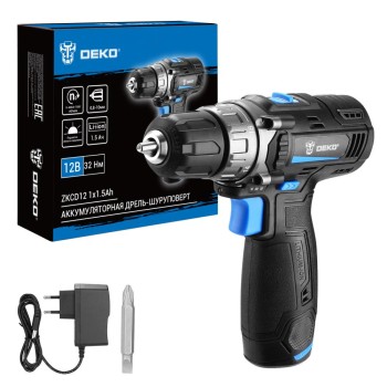 Дрель-шуруповерт аккумуляторная DEKO ZKCD12 084-1008