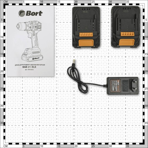 Дрель-шуруповерт аккумуляторная Bort BAB-21-BLK