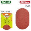 Шлифовальные круги 225 мм P40 DYLLU DTZA5152 (5 шт)
