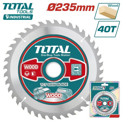 Диск пильный 235x30 мм 40 зубьев по дереву TOTAL TAC231625