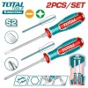 Набор отверток ударных SL6.5, PH2 TOTAL TGTST0206 (2 шт)