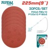 Набор шлифовальных кругов 225 мм TOTAL TAC225030 (30 штук)
