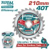 Диск пильный 210x25,4 мм 40T TOTAL TAC2332103