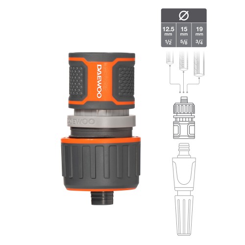 Коннектор универсальный для шланга 13-15-19 мм (1/2 