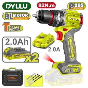 Дрель-шуруповерт ударная аккумуляторная DYLLU DTCDP8285