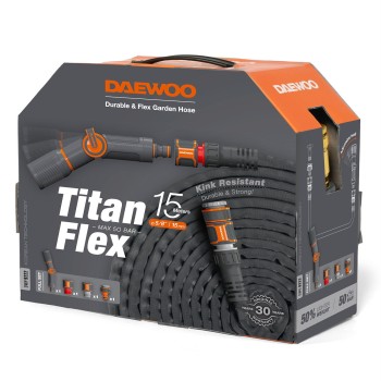 Шланг для полива TitanFlex 15 метров с набором для полива DAEWOO DWH 9222