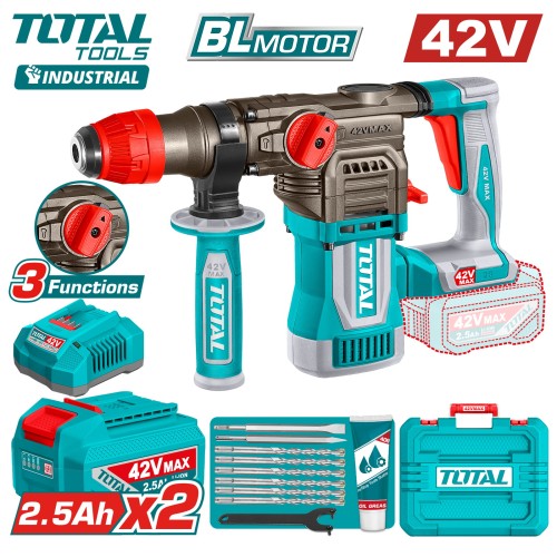 Перфоратор аккумуляторный TOTAL TRHLI422882