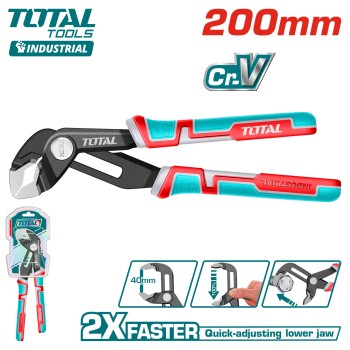 Клещи переставные 200 мм TOTAL THT380806