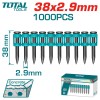 Гвозди по бетону 6,4x2,9x38 TOTAL TAC02381