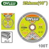 Диск пильный 254x30 мм 100 зубьев DYLLU DTTC2K03