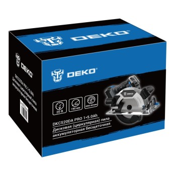 Пила циркулярная аккумуляторная DEKO DKCS20DA PRO