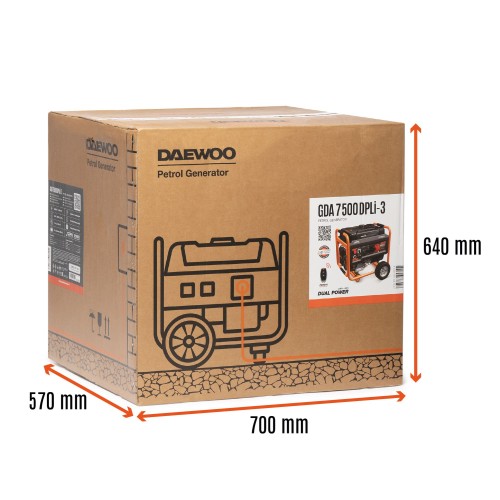Генератор бензиновый DAEWOO GDA 7500DPLi-3