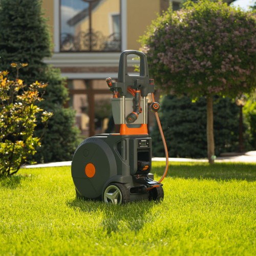 Тележка аккумуляторная Smart Cart со шлангом 40м DAEWOO DWR 4021Li Set