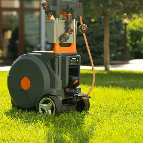 Тележка аккумуляторная Smart Cart со шлангом 40м DAEWOO DWR 4021Li Set