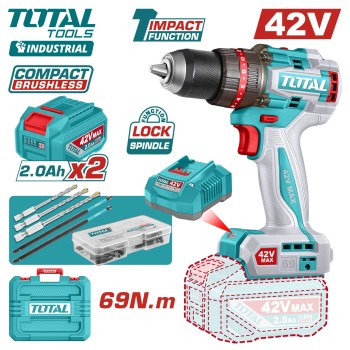 Дрель-шуруповерт ударная TOTAL TIDLI426982