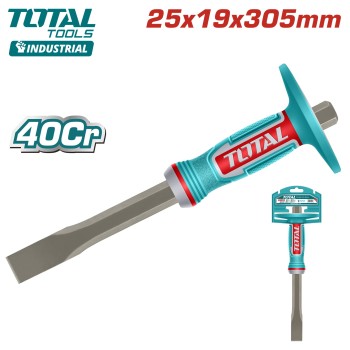 Зубило 25X19X305мм с протектором TOTAL THT4532519