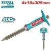 Зубило конусное 4X19X305мм с протектором TOTAL THT4530419
