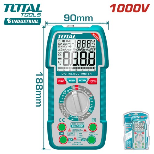 Мультиметр цифровой TOTAL TMT5310002
