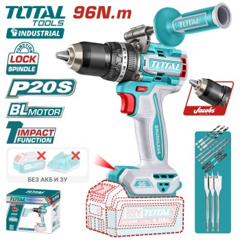 Дрель-шуруповерт ударная TOTAL TIDLI209685