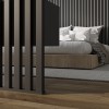 Интерьерная рейка МДФ STELLA Бриона Black Edition 16*40*2700 (уп.8шт.)