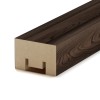 Интерьерная рейка МДФ STELLA Милана Light Орех Бразильский 20x30x2700 (уп.8шт.)