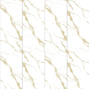 Панель ПВХ Stella Light Slim Мрамор Бьянко 671/1 / 2600х250х5 (15 шт./упак)