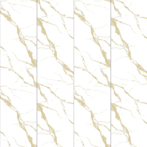 Панель ПВХ Stella Light Slim Мрамор Бьянко 671/1 / 2600х250х5 (15 шт./упак)