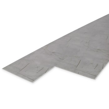 Панель ПВХ Stella Light Slim Мрамор Грей 673/1 / 2600х250х5 (15 шт./упак)