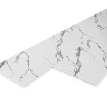 Панель ПВХ Stella Light Slim Мрамор Крестолла 671 / 2600х250х5 (15 шт./упак)