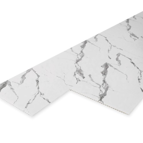 Панель ПВХ Stella Light Slim Мрамор Крестолла 671 / 2600х250х5 (15 шт./упак)