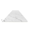 Панель ПВХ Stella Light Slim Мрамор Крестолла 671 / 2600х250х5 (15 шт./упак)