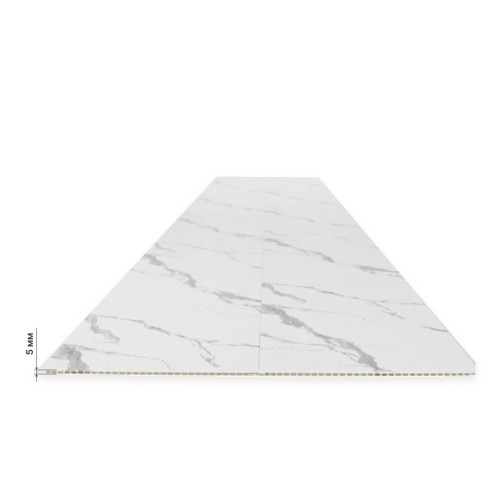 Панель ПВХ Stella Light Slim Мрамор Крестолла 671 / 2600х250х5 (15 шт./упак)
