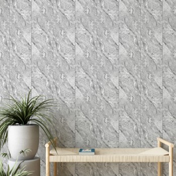 Панель ПВХ Stella Light Slim Мрамор Сантьяго 672 / 2600х250х5 (15 шт./упак)