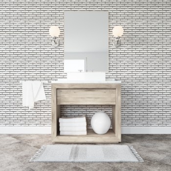 Панель ПВХ Stella Premium Slim Кирпич Барокко 734 / 2600х250х5 (15 шт./упак)