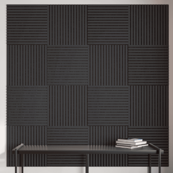 Панель Стеновая Акустическая Stella Trend De Luxe Black Lead 2780х600х21 (уп.1шт.)