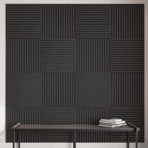 Панель Стеновая Акустическая Stella Trend De Luxe Black Lead 2780х600х21 (уп.1шт.)