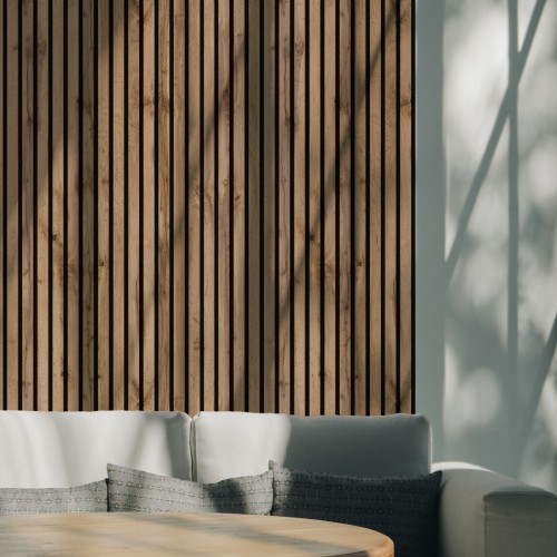 Панель Стеновая Акустическая Stella Trend Light Пекан 2780х600х21 (уп.1шт.)